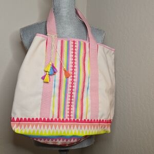 Tutti Frutti Striped Tote